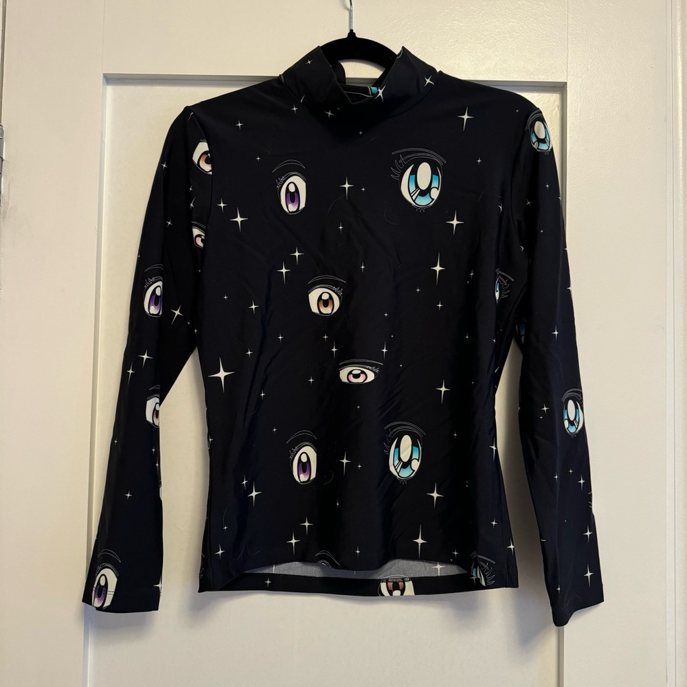 Sandy Liang long sleeves stretch “secrets” eye top women’s L